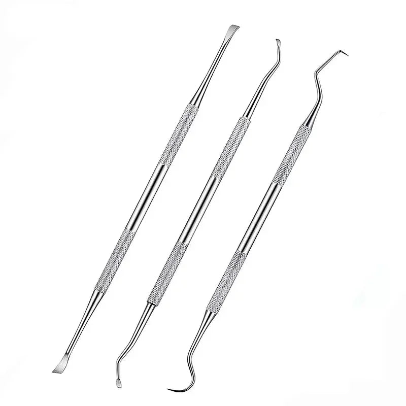 3Pcs Pet Dog Tooth Cleaner Tooth Scaler and Scraper Stainless Double Headed Tarter Remover Scraper Pet Teeth Dog Cleaning Tools