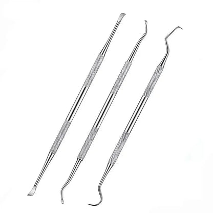 3Pcs Pet Dog Tooth Cleaner Tooth Scaler and Scraper Stainless Double Headed Tarter Remover Scraper Pet Teeth Dog Cleaning Tools