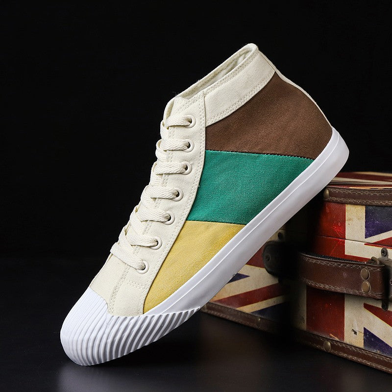 Shell head high-top canvas men