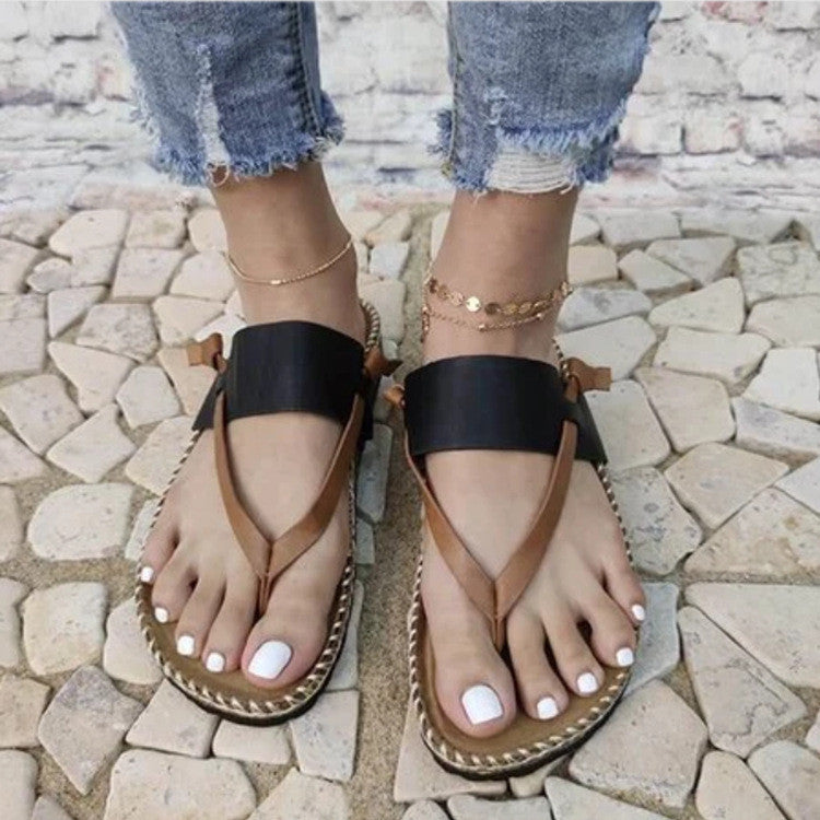 Lovely Women's Flat Sandals Summer Beach Sandals