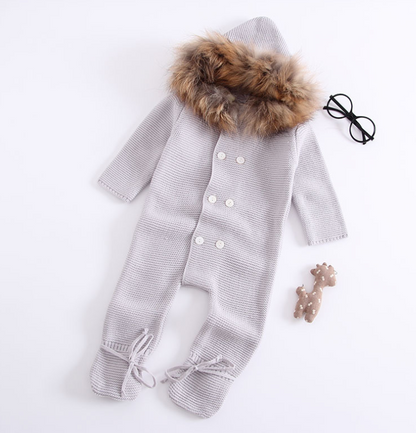 Elegant Winter Baby Warm Jumpsuit