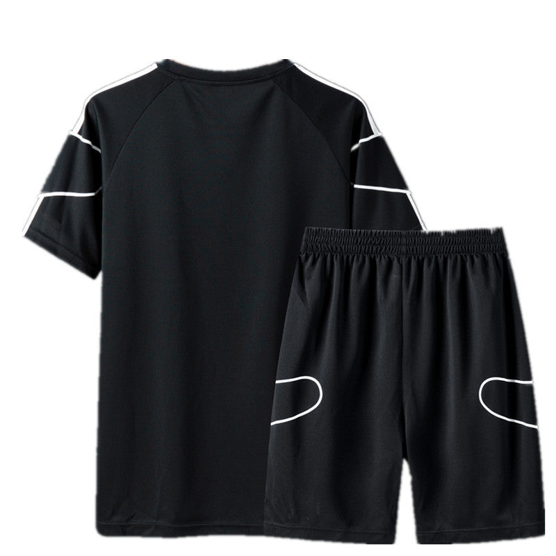 Short sleeved sportswear shorts suit