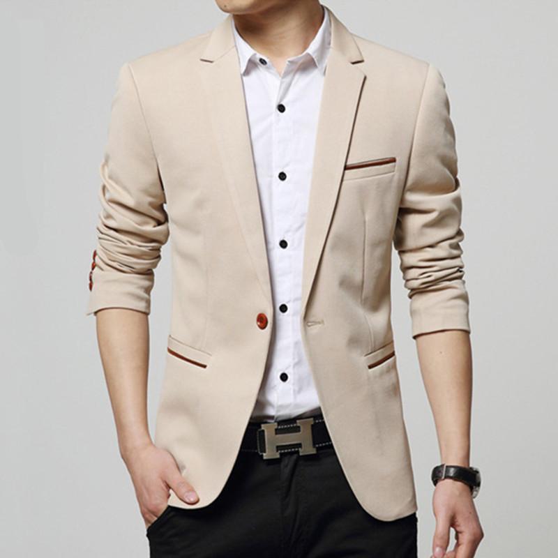 Elegant Men's Casual Urban Warm Office Male Autumn Leisure Blazer