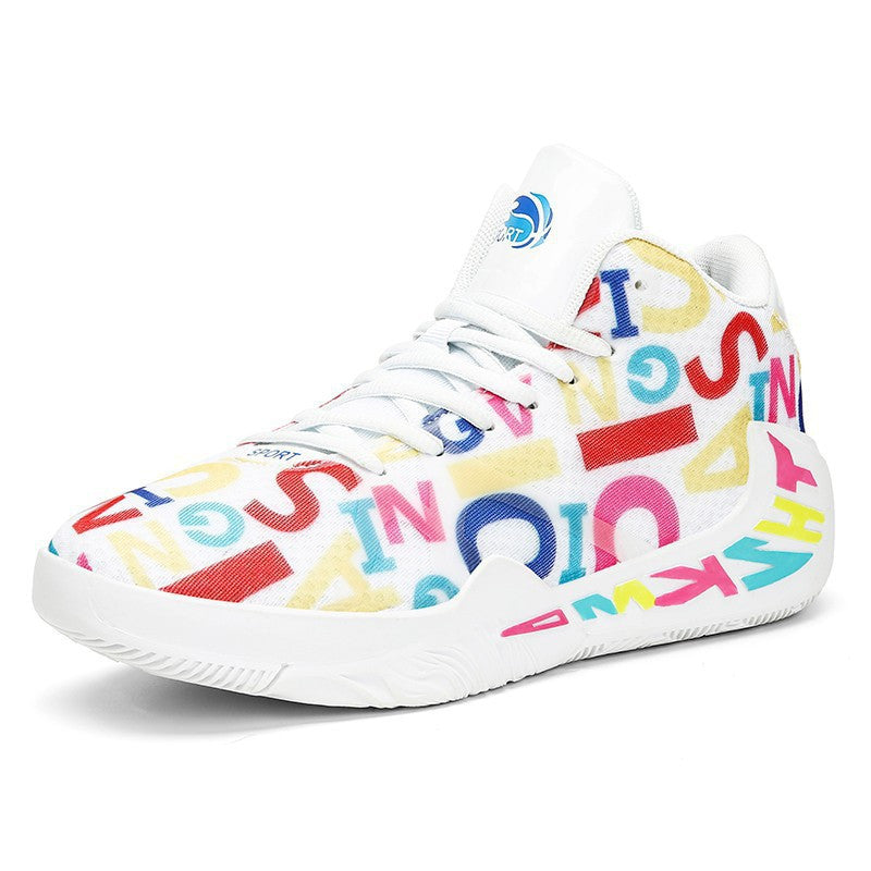 Lovely Women's Casual Couple Graffiti Sneakers Basketball Shoes