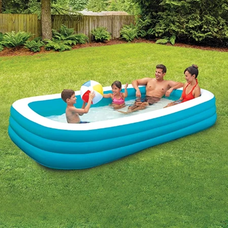 Blow up pool, outdoor pool, plastic kiddie pool