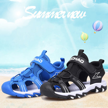 Boys Sandals Baotou Summer Soft Sole Beach Sandals Non-slip