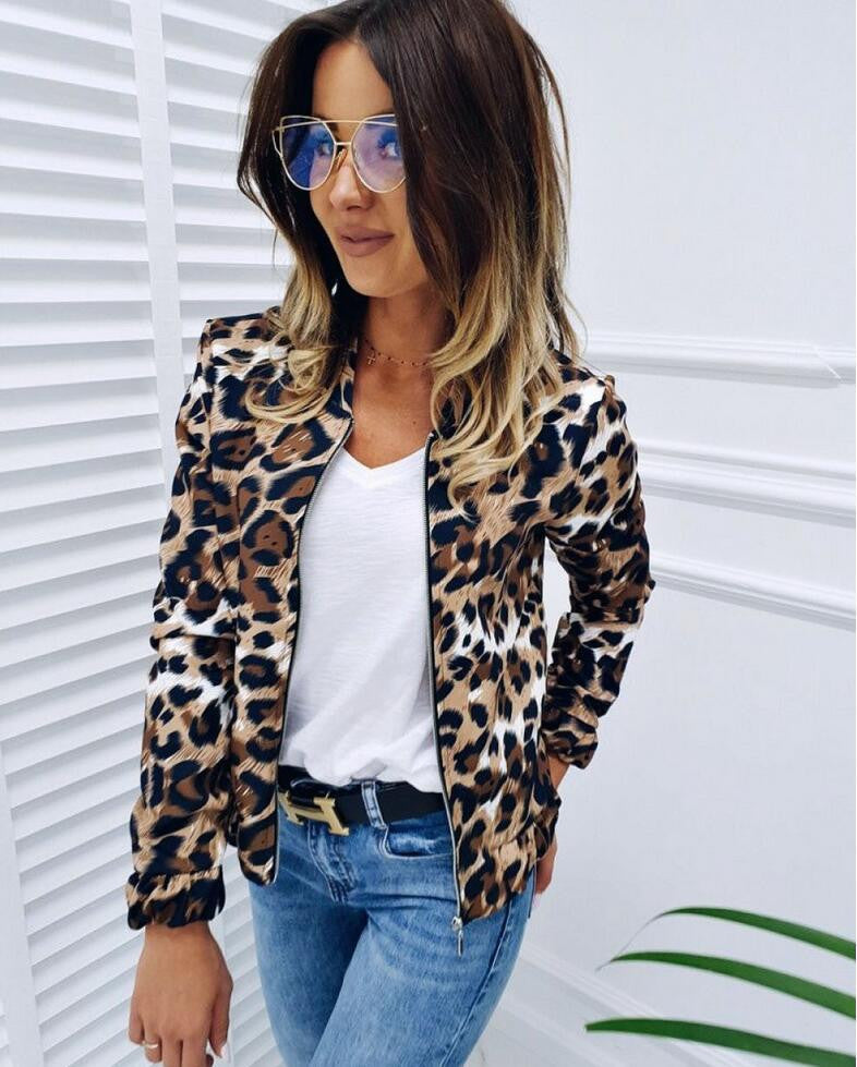 Fashion Leopard Loose Explosion Jacket