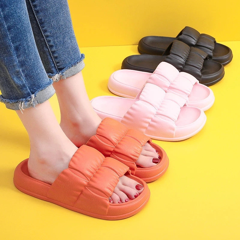 Women Home Shoes Bathroom Slippers Soft Sole Slides Summer Beach Shoes