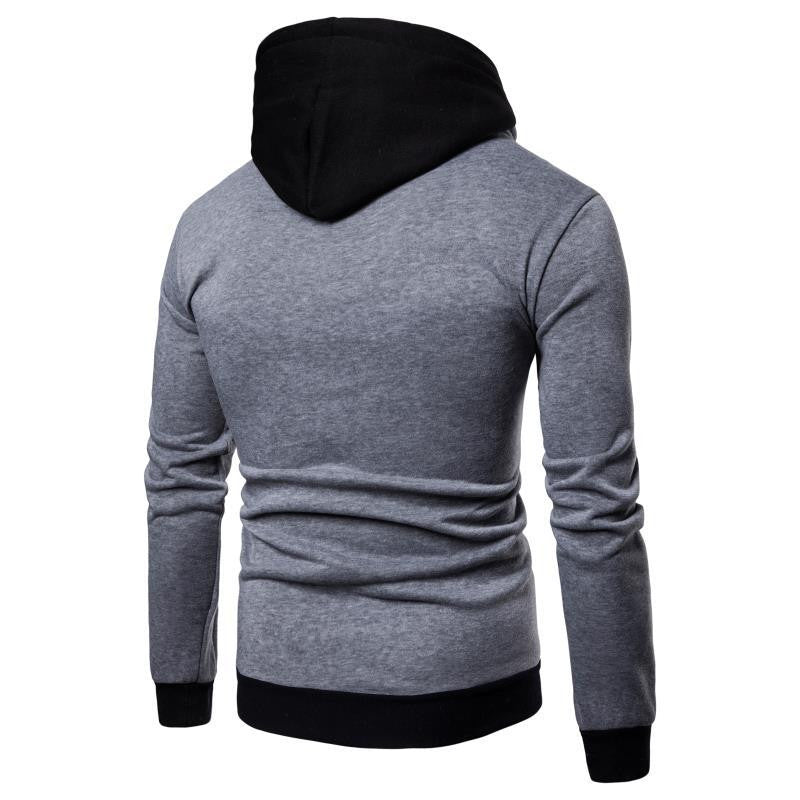 Elegant Men's Warm Hoodie Jacket Autumn Spring Winter Male Zipper