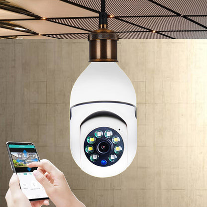 WiFi CAMERA 1080P Bulb 4X Zoom Camera E27 Home 5GWiFi Alarm Monitor Gadget and Home Accessories