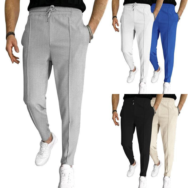 Cute Men's Male Drawstring Exercise Casual Trousers Pants