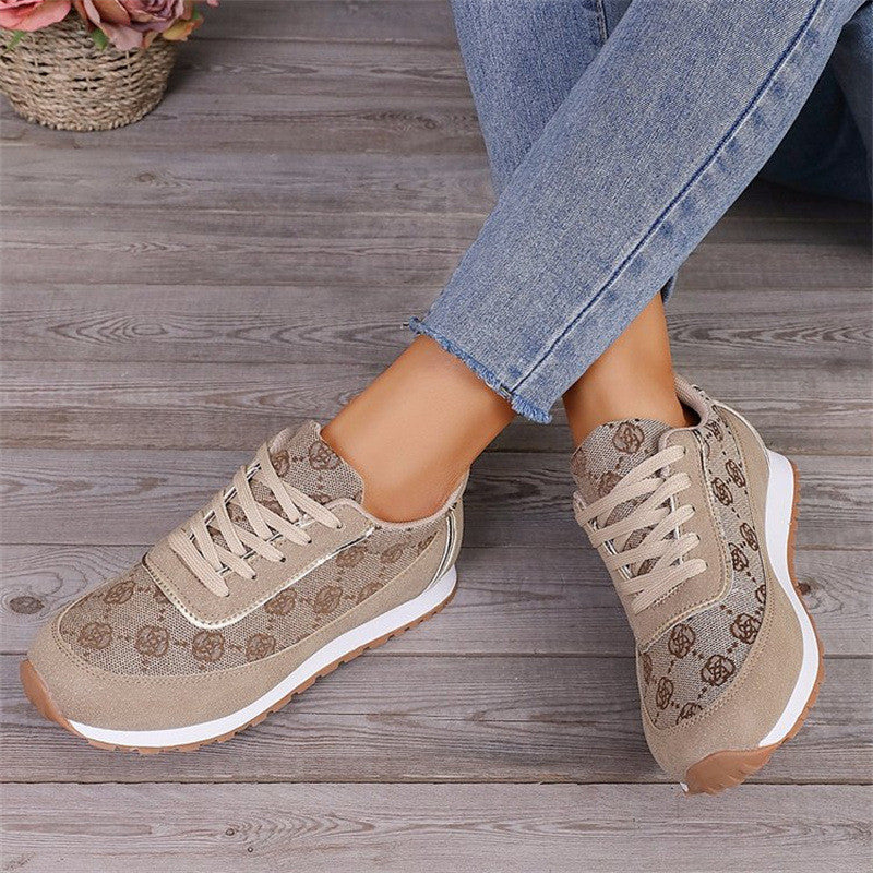 Lace-up Sneakers Casual Fashion Lightweight Breathable Walking Running Sports