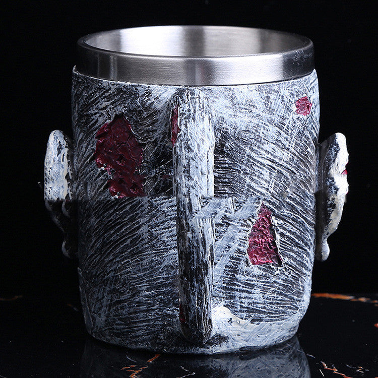 Mug Creation Resin Skull Mug Beer Water Cup