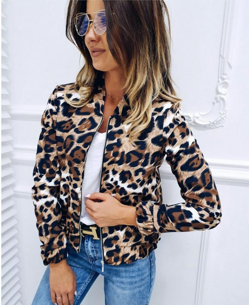 Fashion Leopard Loose Explosion Jacket