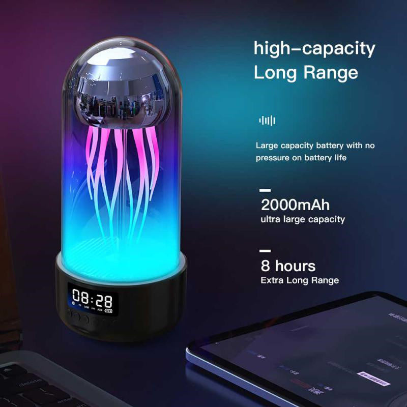 Creative 3in1 Colorful Jellyfish Light Smart Decoration Bluetooth Speaker