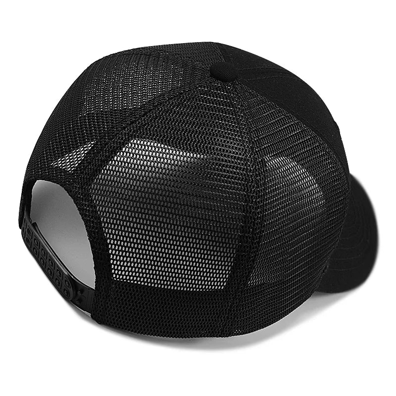 Big Head Man Plus Size Baseball Cap Men Summer Cotton Mesh Trucker Hat Male 3d Large Size Snapback Hats 56-60cm 60-68cm