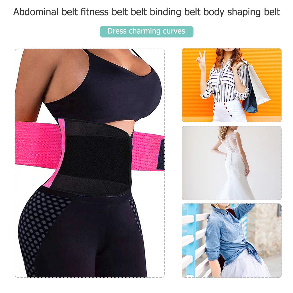 Waist Trainer Sweat Belt for Women Weight Loss Tummy Body Shaper Girdle Breathable Shapewear Fitness Waist Modeling Strap