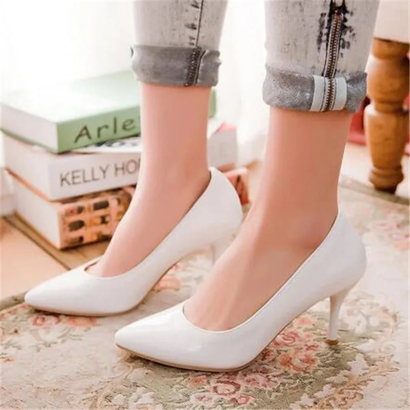 Brand Children Girls High heel Shoes Fashion Heeled Shoes Woman Pumps 2021 High Heels Party Office Wedding Shoes Female 30-43