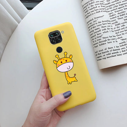 Case For Xiaomi Redmi Note 9 Case Soft TPU Silicon Cover Xiaomi Xiomi Redmi Note 9 Note9 RedmiNote9 phone back Cases Cover Funda Yellow Xiaomi Redmi Note 9