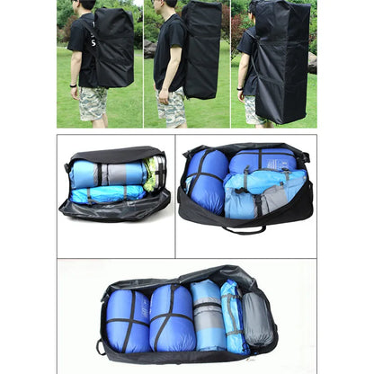 Men's Multifunctional Large Travel Storage Bag Canvas Travel Duffel Bag High Quality Travel Hand Luggage Bag Hull Carrying Bag