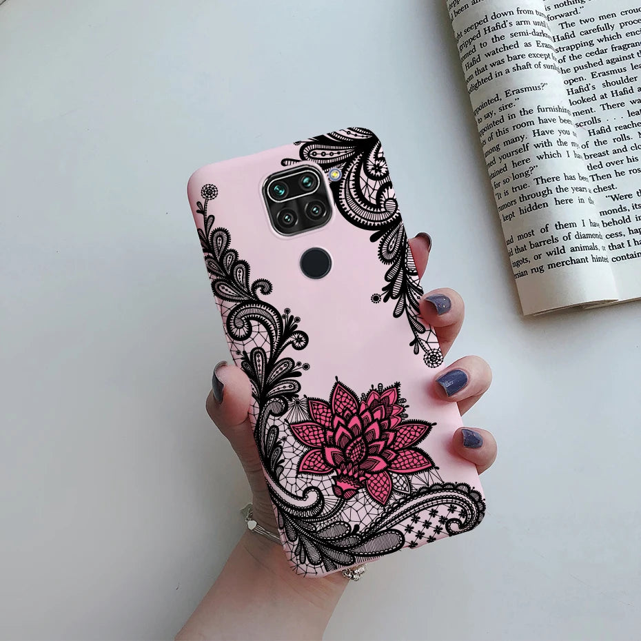 Case For Xiaomi Redmi Note 9 Case Soft TPU Silicon Cover Xiaomi Xiomi Redmi Note 9 Note9 RedmiNote9 phone back Cases Cover Funda Frosted Black Xiaomi Redmi Note 9