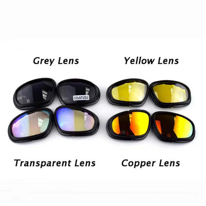 Military Hunting Air Gun Shooting Tactics C5 X7 Polarized Sunglasses Hiking Camping Glasses Outdoor Sports Goggles Glasses with