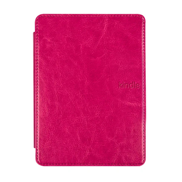 For Kindle 4 5 Case, Slim Cover for Kindle 5 Auto Sleep Leather Funda for Kindle 4 2012 Ereader Protective Shell Hot pink