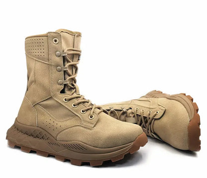 Outdoor Desert Boots Spring Special Forces Men Mesh Breathable Combat Mountaineering Boots Hiking Ultra-Light Training Shoes