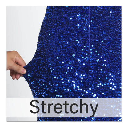 Sexy Cut Out Split Stretch Sequin Formal Party Dress Sleeveless Floor Length Bodycon Evening Night Out Gown Royal Blue Red Black