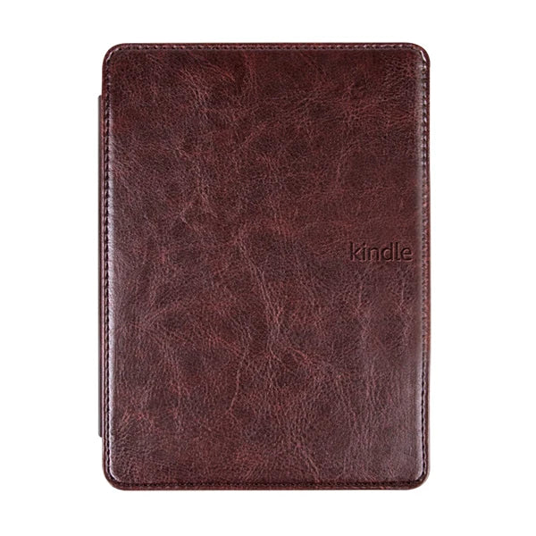 For Kindle 4 5 Case, Slim Cover for Kindle 5 Auto Sleep Leather Funda for Kindle 4 2012 Ereader Protective Shell Dark brown