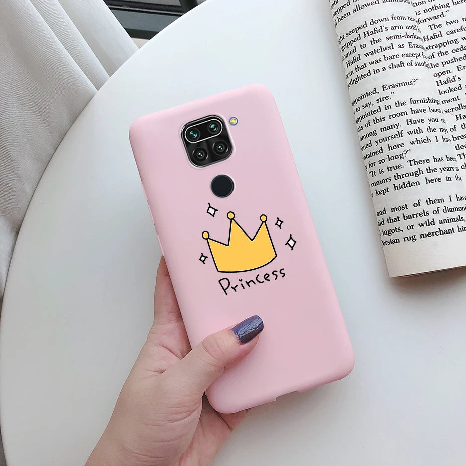 Case For Xiaomi Redmi Note 9 Case Soft TPU Silicon Cover Xiaomi Xiomi Redmi Note 9 Note9 RedmiNote9 phone back Cases Cover Funda Pink 2 Xiaomi Redmi Note 9