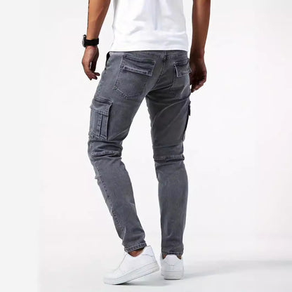 Elegant Men's Casual Multi-bag Male Labour Protection Pants