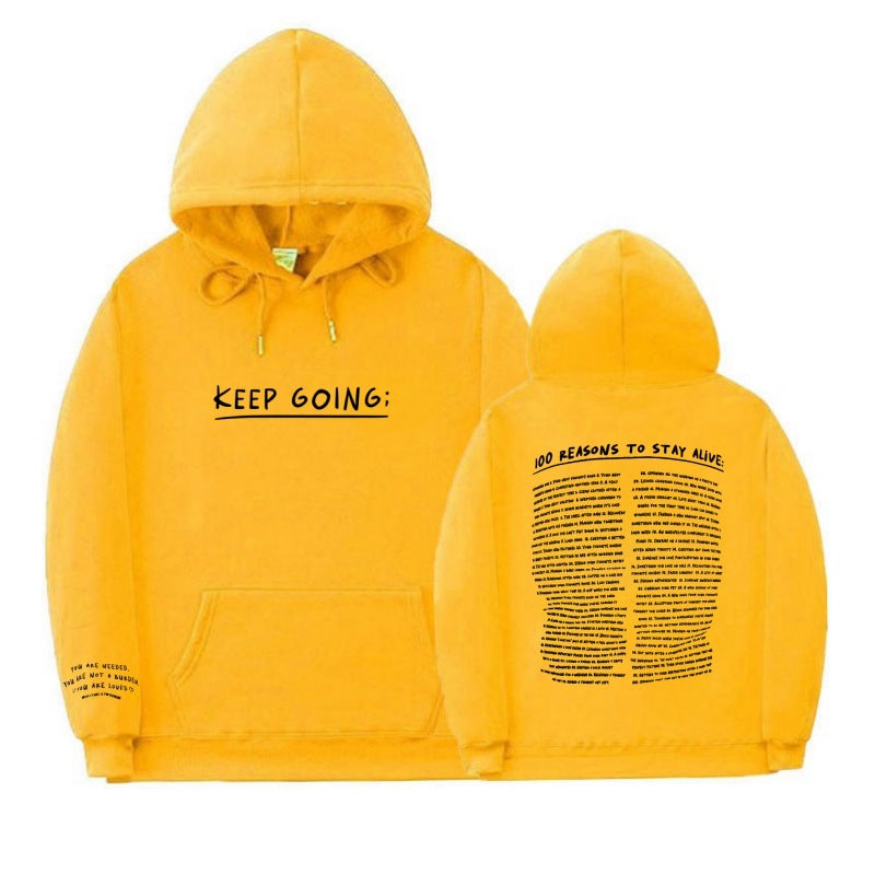 Letter Printing Long-sleeved Drawstring Hooded Sweatshirt With Pockets Fashion Sports Hoodie Womens Clothing FS5274 Yellow