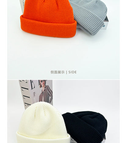 New autumn and winter hats fashion hundred thick thick fishscale woolen hat warm outdoor windproof knitted hat