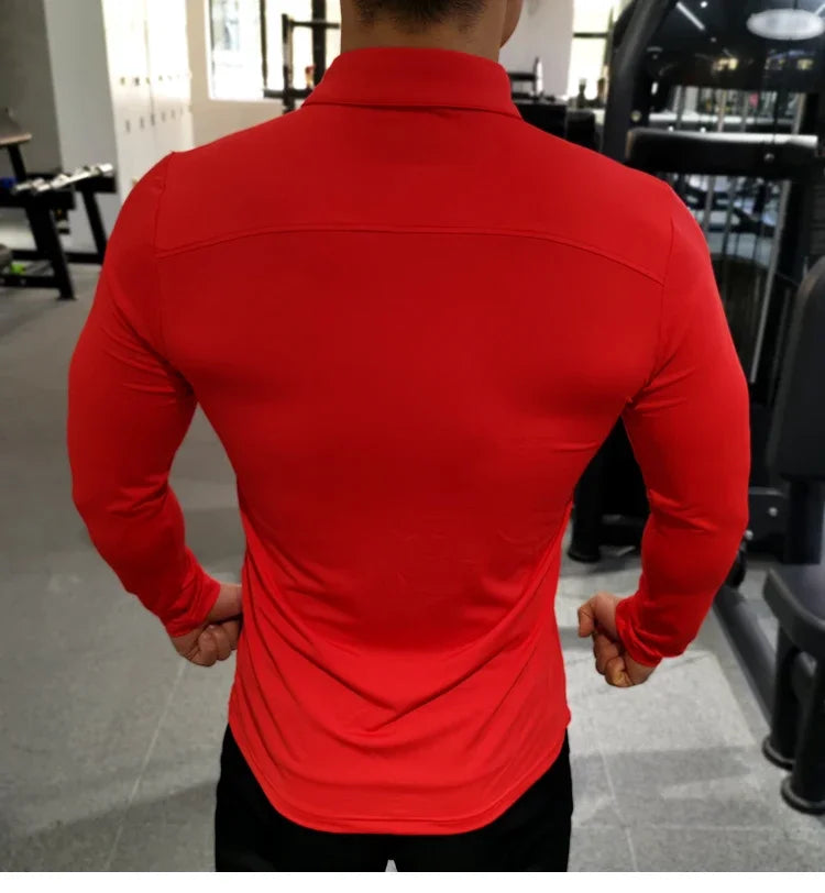 Men Compression Sport T-Shirt Long Sleeve Top Gym Running Clothing Fitness Tight Sportswear Hiking Rashgard Sweatshirt Plus Size