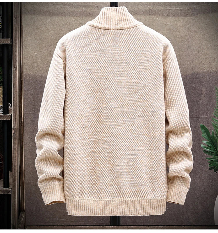 New Spring Autumn Knitted Sweater For Men Fashion Slim Fit Cardigan Men Causal Sweaters Coats Men's Clothing Winter Cardigan men