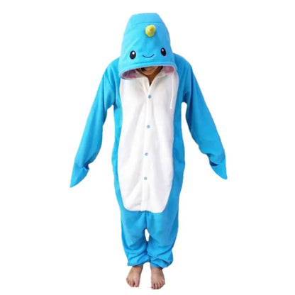 New Animal Pajamas Women Costumes Narwhal Onesies Men Pyjamas Costumes Cartoon Sleepsuit Sleepwear