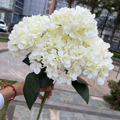 Hydrangea Artificial Flower Decoration Wedding Home Christmas Party Decoration White Flower