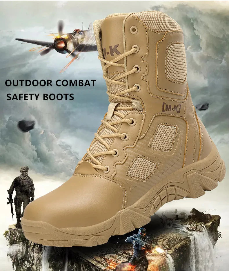 Men Boots Waterproof Safety Shoes Security Steel Toe Cap Men's Boots Working Steel Toe Anti-Smashing Men's Work Boots Size 47