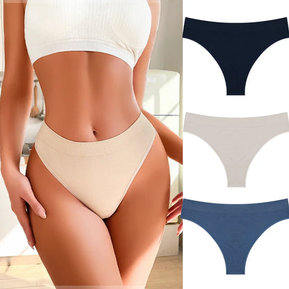 3PCS Seamless Women's Lingerie Female Thongs Sexy Underwear Low-Rise Underpant Women's Panties Intimates Bikini Briefs S-XL Set18 CHINA | 3pcs