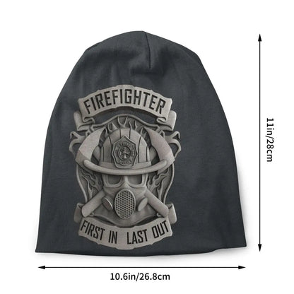 Fireman Fire Rescue Skullies Beanies Caps Router Firefighter Thin Hat Autumn Spring Bonnet Hats Men Women's Unisex Ski Cap