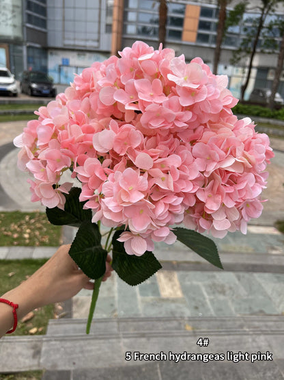 Hydrangea Artificial Flower Decoration Wedding Home Christmas Party Decoration White Flower light pink