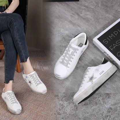 Small dirty shoes female 2024 spring and fall new wild do old stars small white shoes fashion men and women couples board shoes