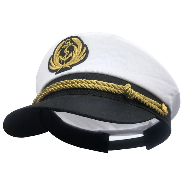 Adult Yacht Sailor Captain Hat Adjustable Men's and Women's Party Hat Makeup Ball Dressing Event Excellent Stylish Accessories Boutique hat 1 One Size