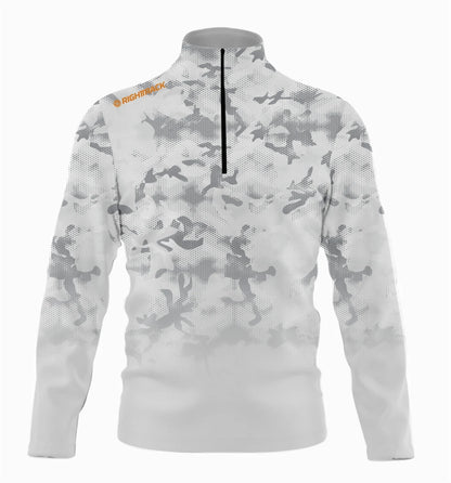 Winter Men’s Zip Sweatshirt Camo Long Sleeve Fleece Thermal Running Fitness Clothes RT Windproof&Warm Stand-Up Collar T-shirt