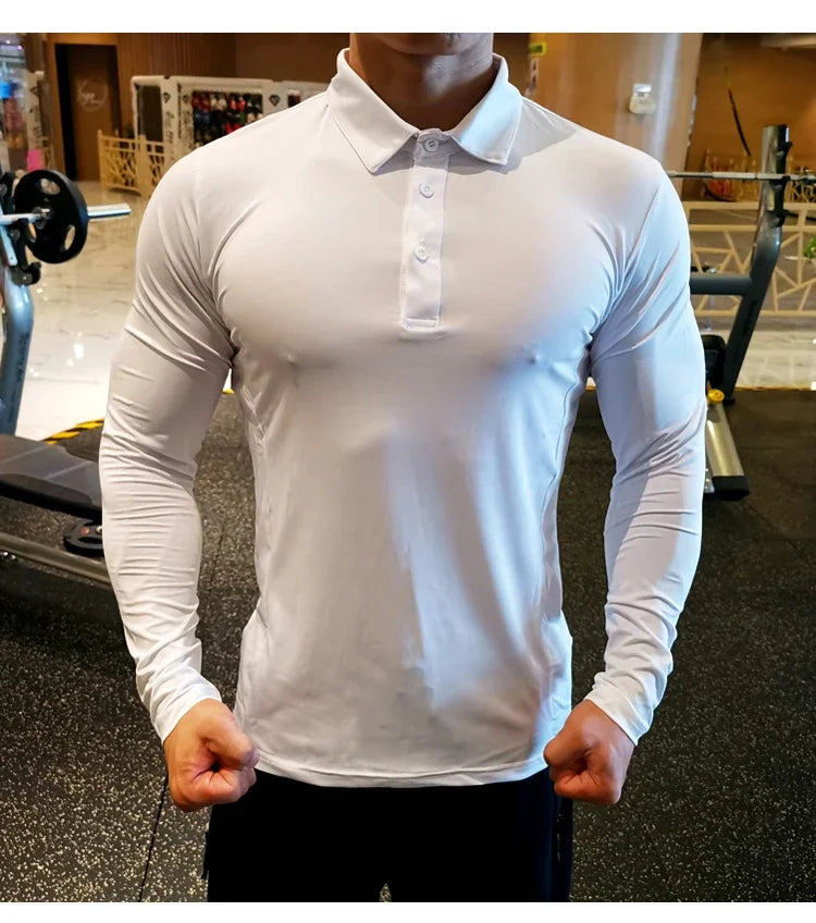 Men Compression Sport T-Shirt Long Sleeve Top Gym Running Clothing Fitness Tight Sportswear Hiking Rashgard Sweatshirt Plus Size