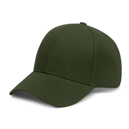 Solid Baseball Cap Cheap Women Men Summer Autumn Spring Sun Visor Hats Yellow Caps Army Green 56-60cm