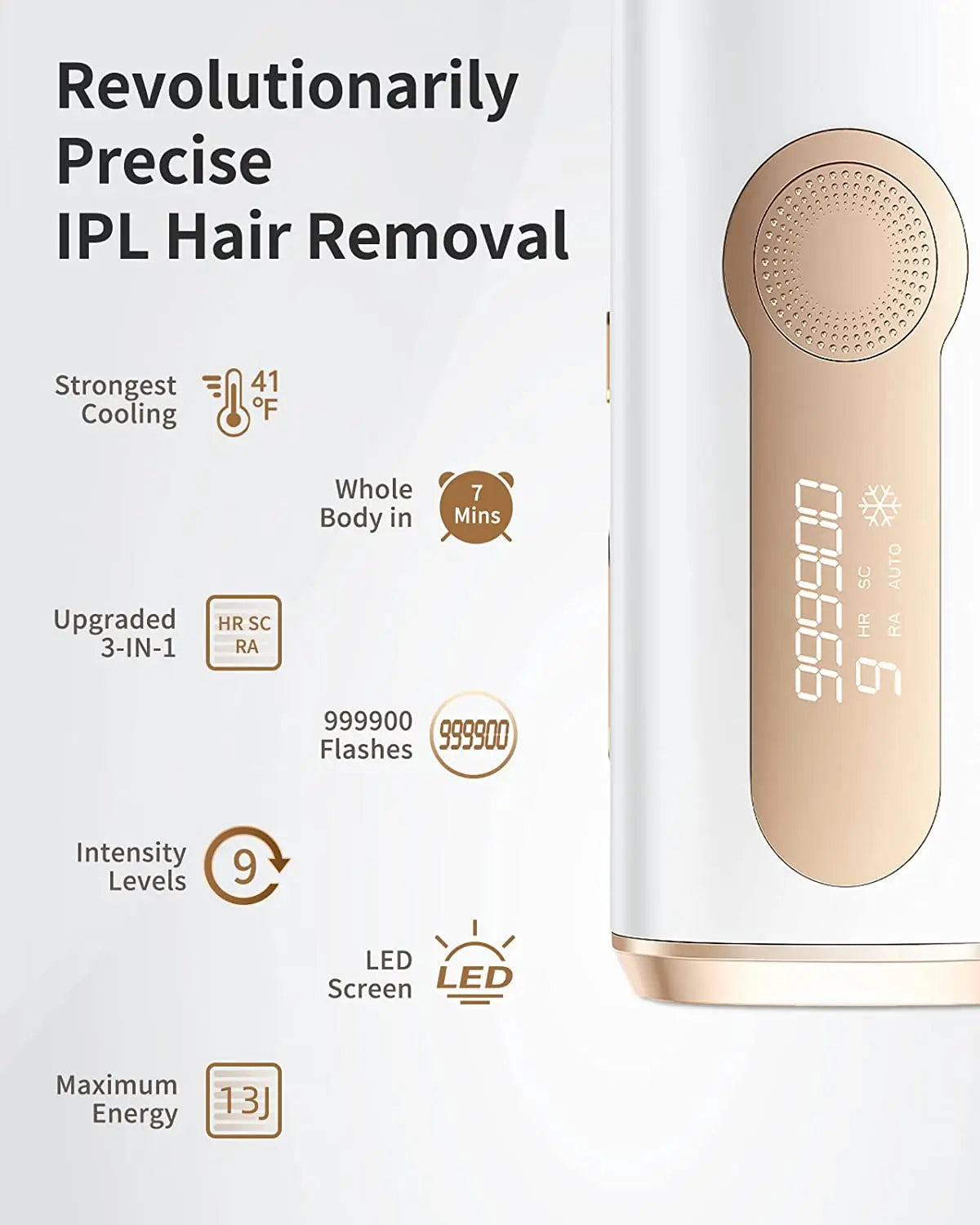 IPL Hair Removal Epilator Painless Facial Bikini Legs Arms Depilator Full Body Hair Remover For Men Women Home Use