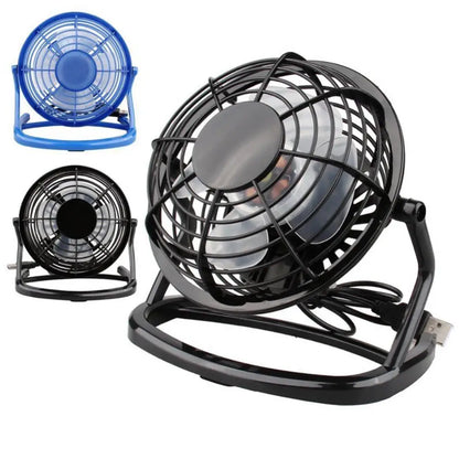 Desk USB Silent Fan Cooler For Laptop Notebook PC Desktop Summer Cooling Fans 180 Degree Rotation 4 Blades USB Mini Fan