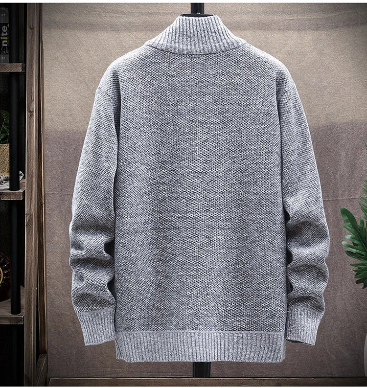 New Spring Autumn Knitted Sweater For Men Fashion Slim Fit Cardigan Men Causal Sweaters Coats Men's Clothing Winter Cardigan men